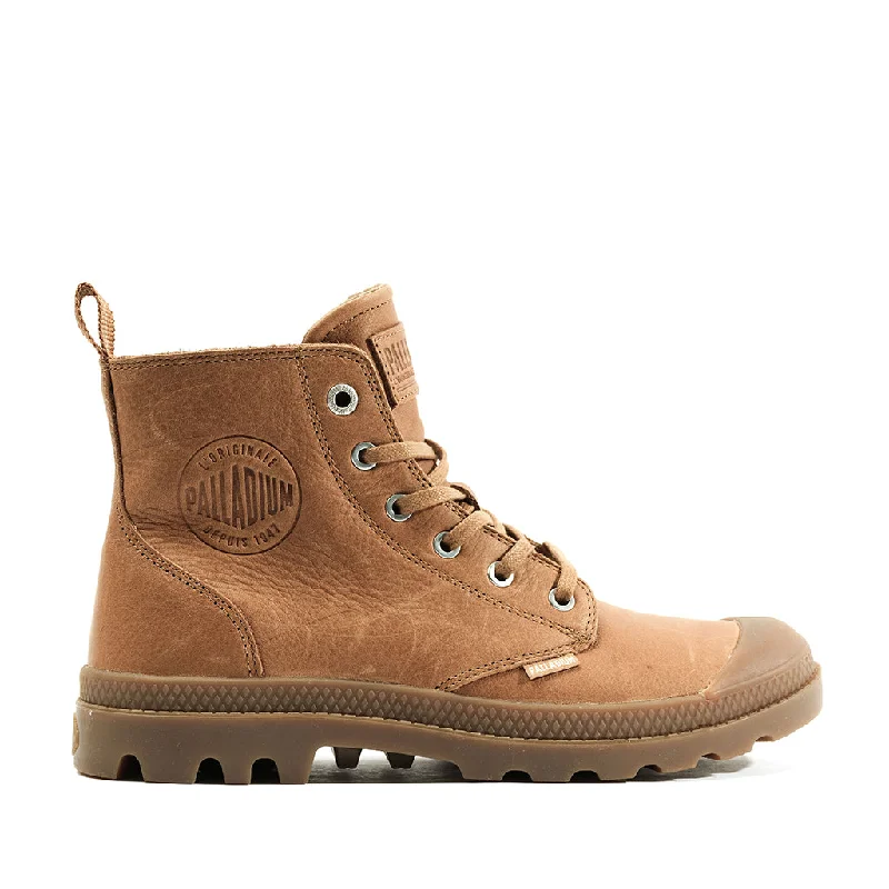 The Good Stuff Palladium Unisex Pampa Zip LTH ESS in Dear Brown