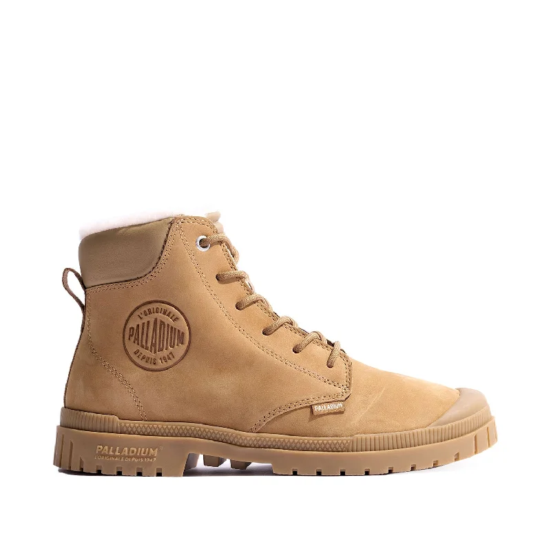 Season Sale Palladium Unisex SP20 Cuff Lth WP in Mahogany