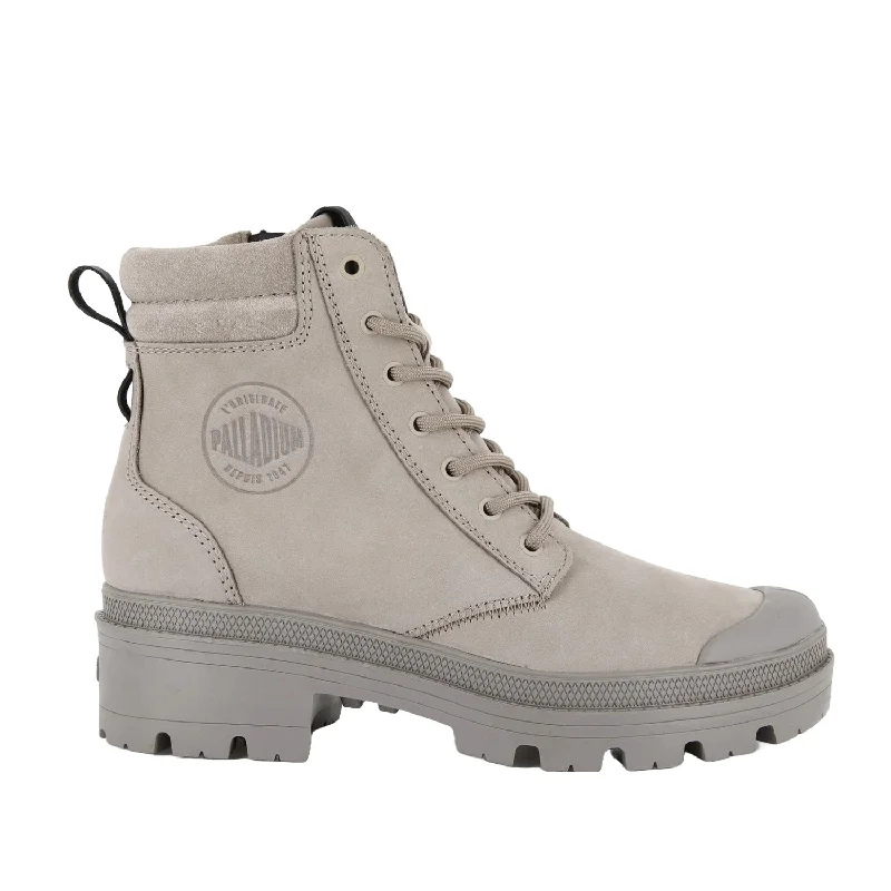 Contemporary Chic Promotions Palladium Women's Pallabase Hi Cuff WP in Dune