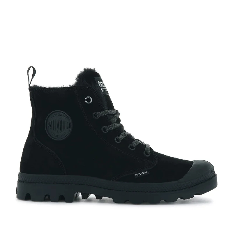 Classic Chic Deals Palladium Women's Pampa Hi Zip WL in Black/Black