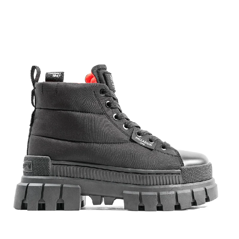Exclusive Deals Online Palladium Women's Revolt Boot Overcush in Black/Black