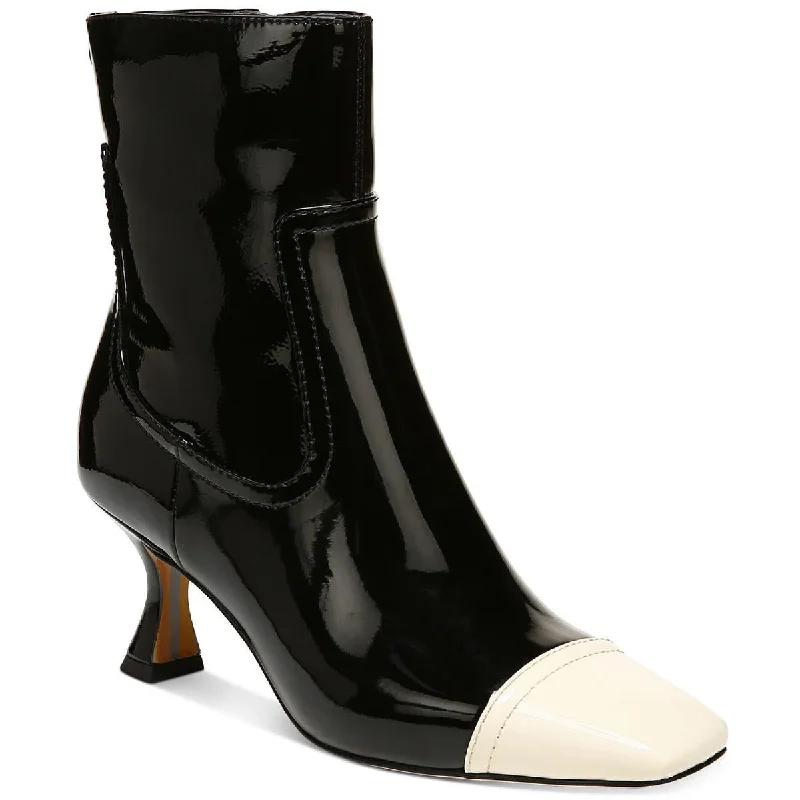 Comfortable Stretchy Shoes Sam Edelman Womens Livia Patent Square Toe Ankle Boots
