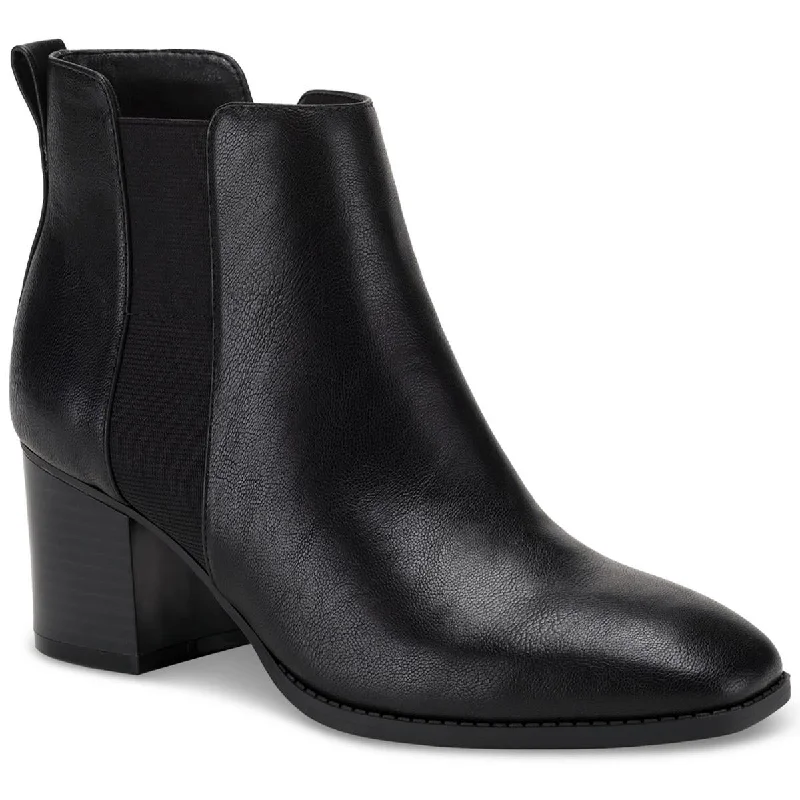 Comfortable Casual Shoes Style & Co. Womens ALORAA Leather Round toe Ankle Boots
