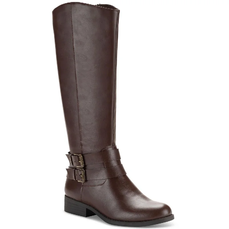 Trendy Casual Shoes Offer Style & Co. Womens Malia Faux Leather Buckle Mid-Calf Boots Trendy Casual Shoes Offer Style & Co. Womens Malia Faux Leather Buckle Mid-Calf Boots