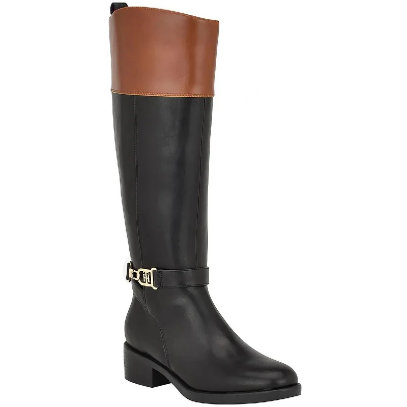 Trendy Threads Tommy Hilfiger Womens Ionni Almond Toe Tall Knee-High Boots
