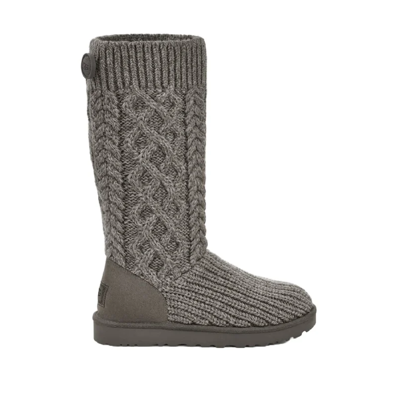 Streetwear-Inspired Footwear Ugg Women's Classic Cardi Cabled Knit in Grey