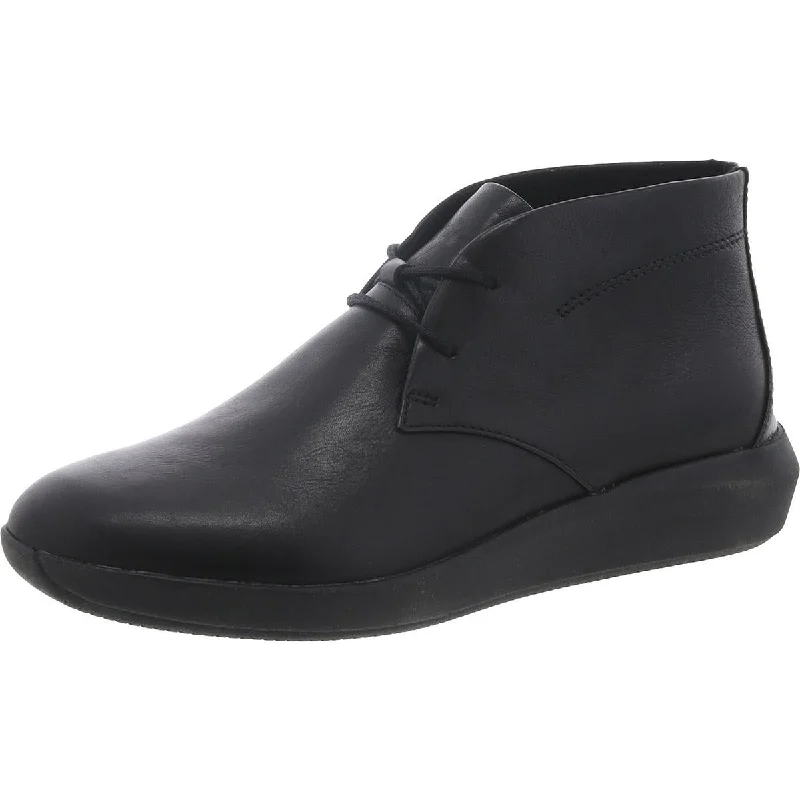Street-Style Slip-Ons Unstructured by Clarks Womens Tawnia Lace Leather Wedge Ankle Boots