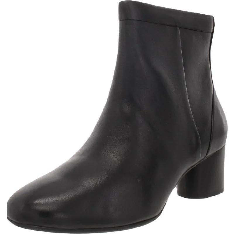 Valentine's Special Unstructured by Clarks Womens Un Cosmo Up Leather Block Heel Ankle Boots