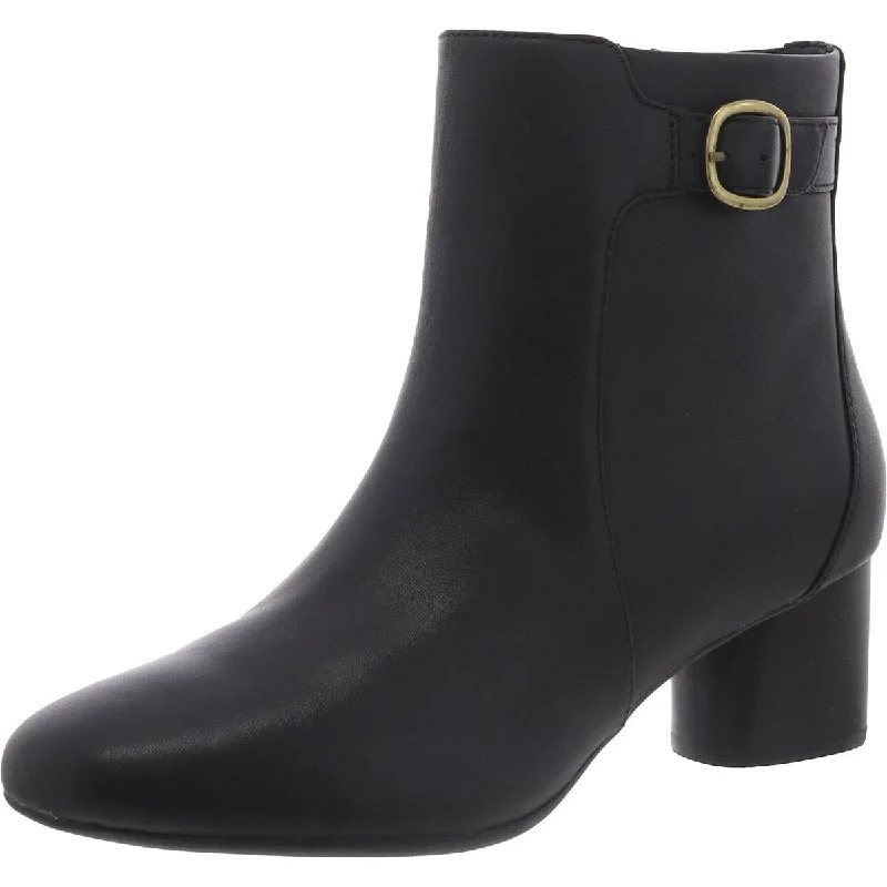 Trend Alert Unstructured by Clarks Womens Un Cosmo Vibe Leather Zip Up Ankle Boots