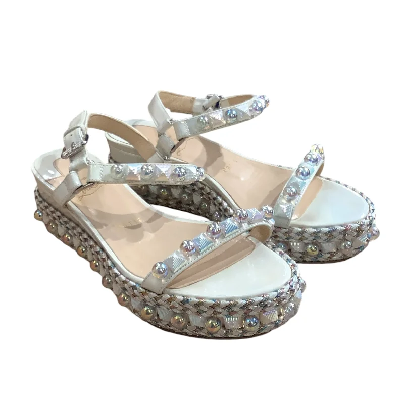 Big Discounts Christian Louboutin/Sandals/US 5.5/WHT/Cataconico Iridescent Sandals