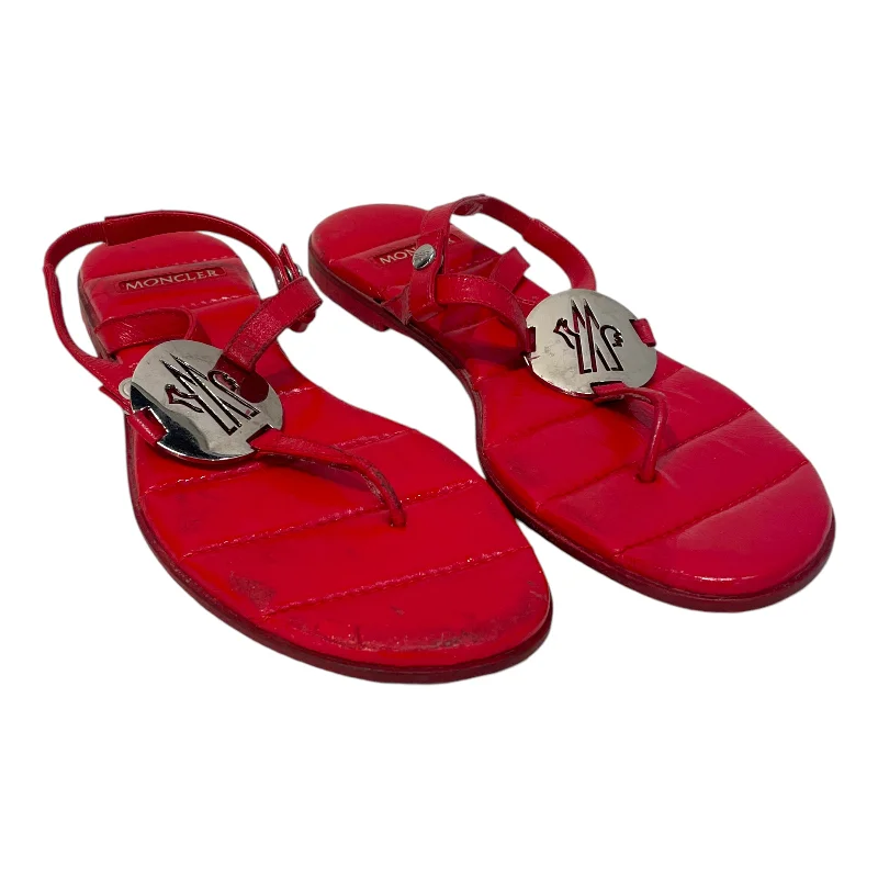 Best Sellers MONCLER/Sandals/US 7/Leather/RED/