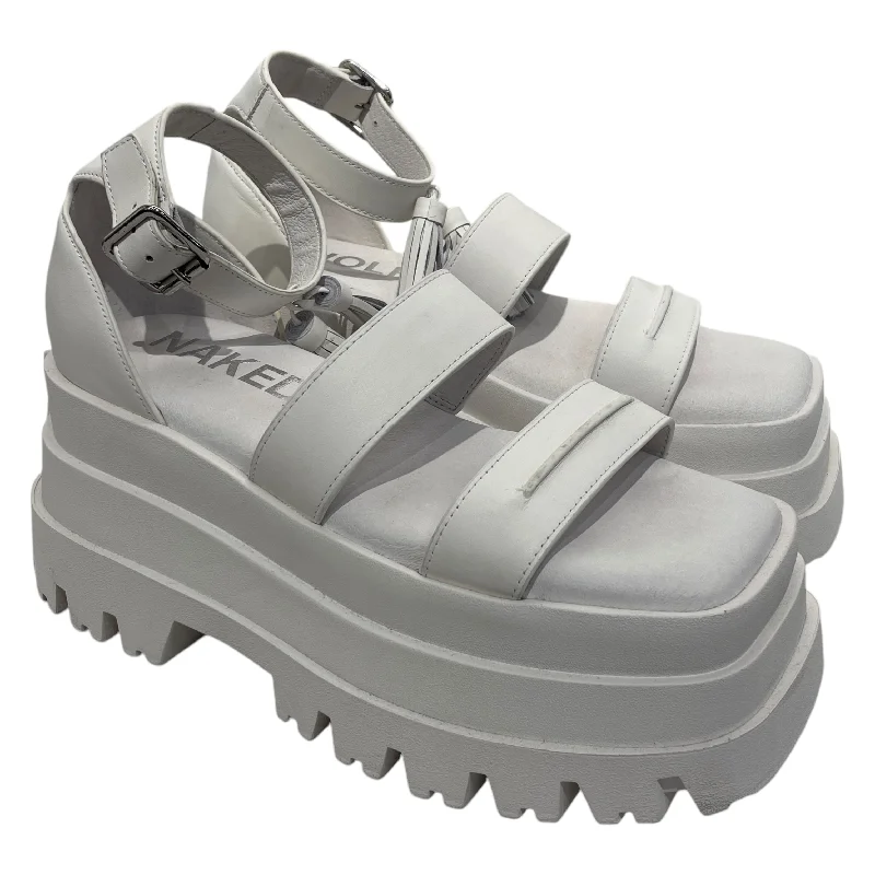 Limited Time Offer NAKED WOLFE/Sandals/US 8/WHT/