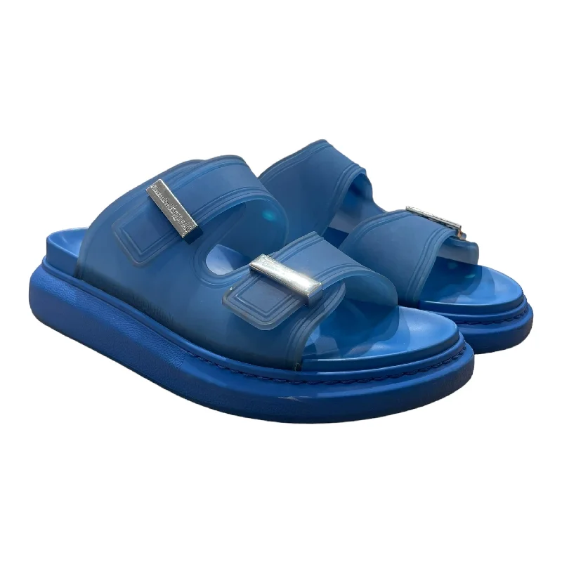 Trend Leading Collection Alexander McQueen/Sandals/EU 40/BLU/DOUBLE BUCKLE