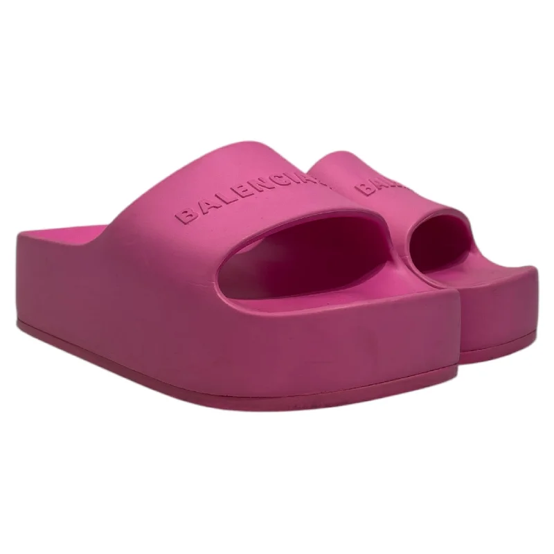 Hot Deals BALENCIAGA/Sandals/US 6/PNK/Open-Toe/BALENCIAGA SLIDES