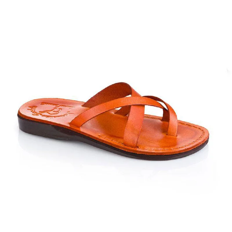 Sale Clearance Abigail - Leather Toe Sandal | Orange