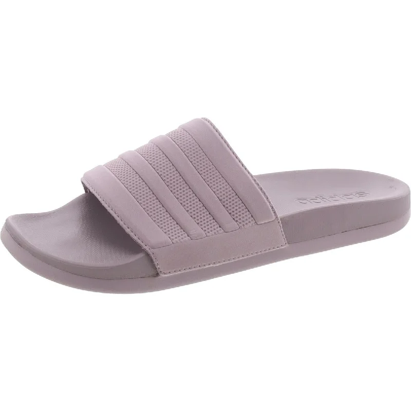 Flash Discount Adidas Womens Adilette Comfort Slide Slip On Flat Pool Slides