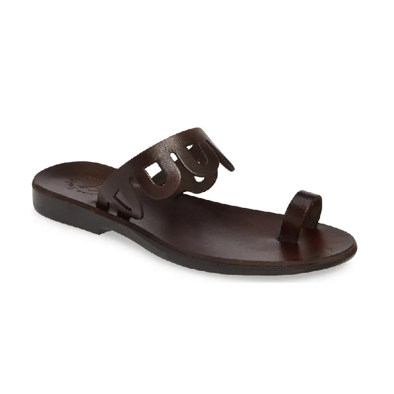 Budget-Friendly Fashion Aja - Leather Flat Sandal | Brown