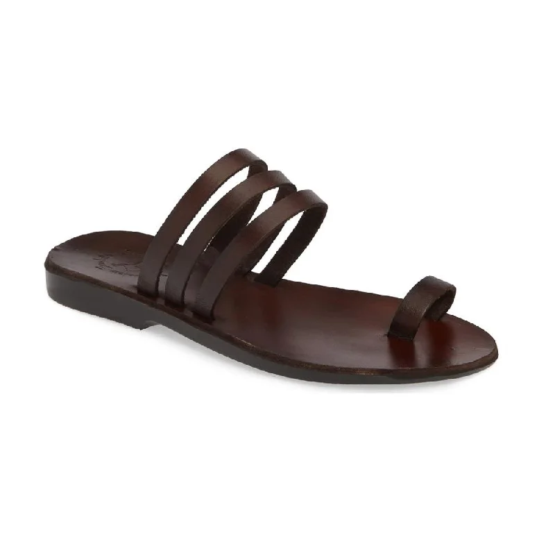 Fashion Sale Angela - Leather Slip On Sandal | Brown