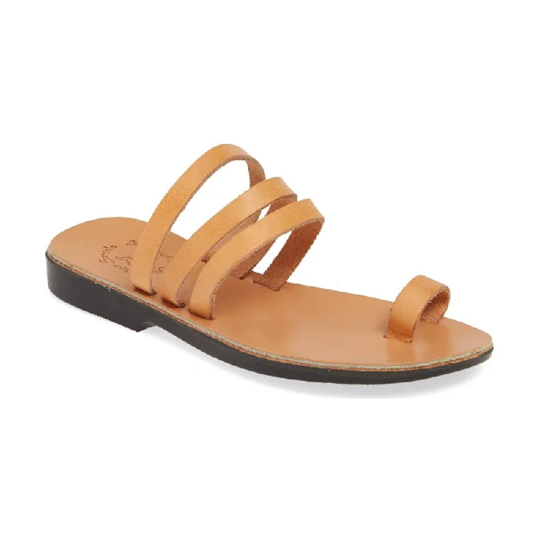 Stylish Savings Angela - Leather Slip On Sandal | Tan
