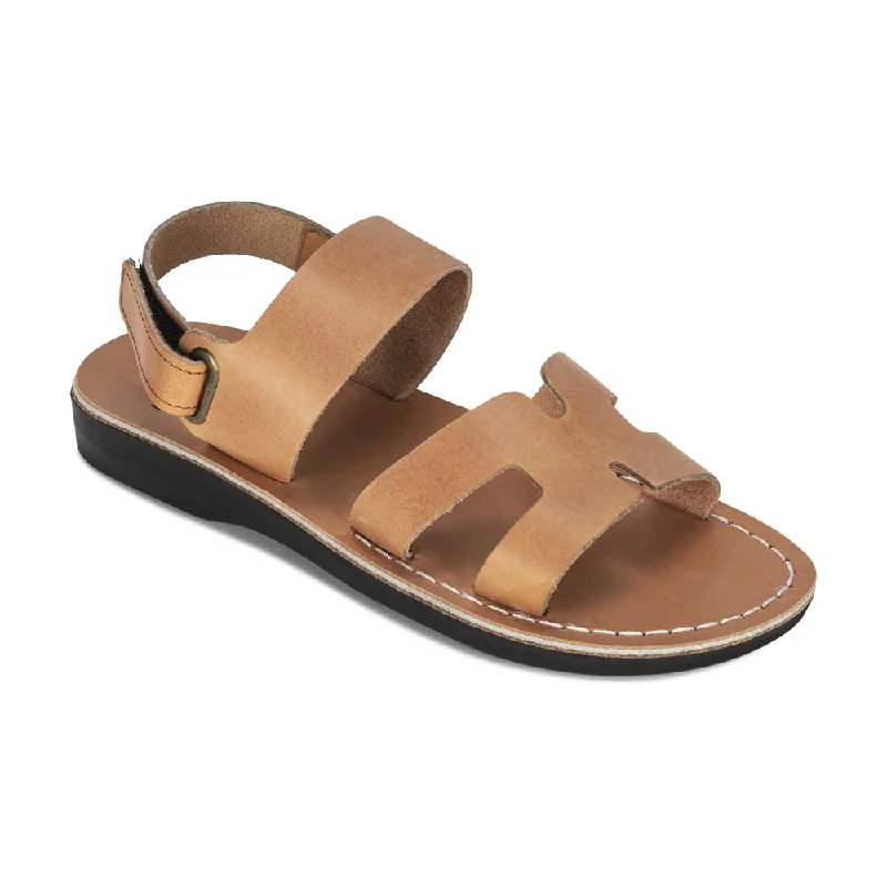 Minimalist Fashion Sale Anne - Leather Slingback Flat Sandal | Tan