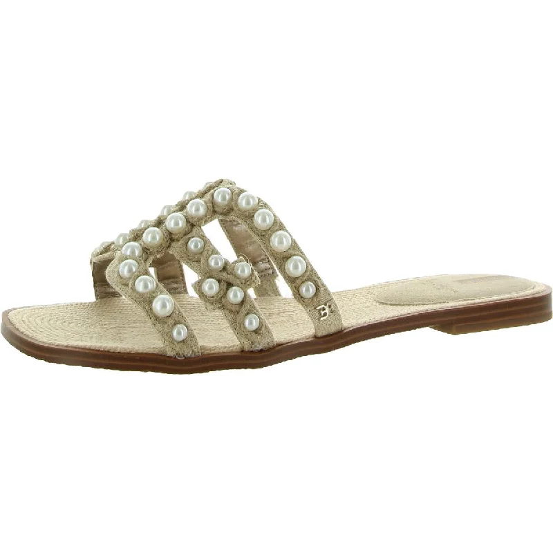 The Good Stuff Bay Womens Cut-Out Slip On Slide Sandals