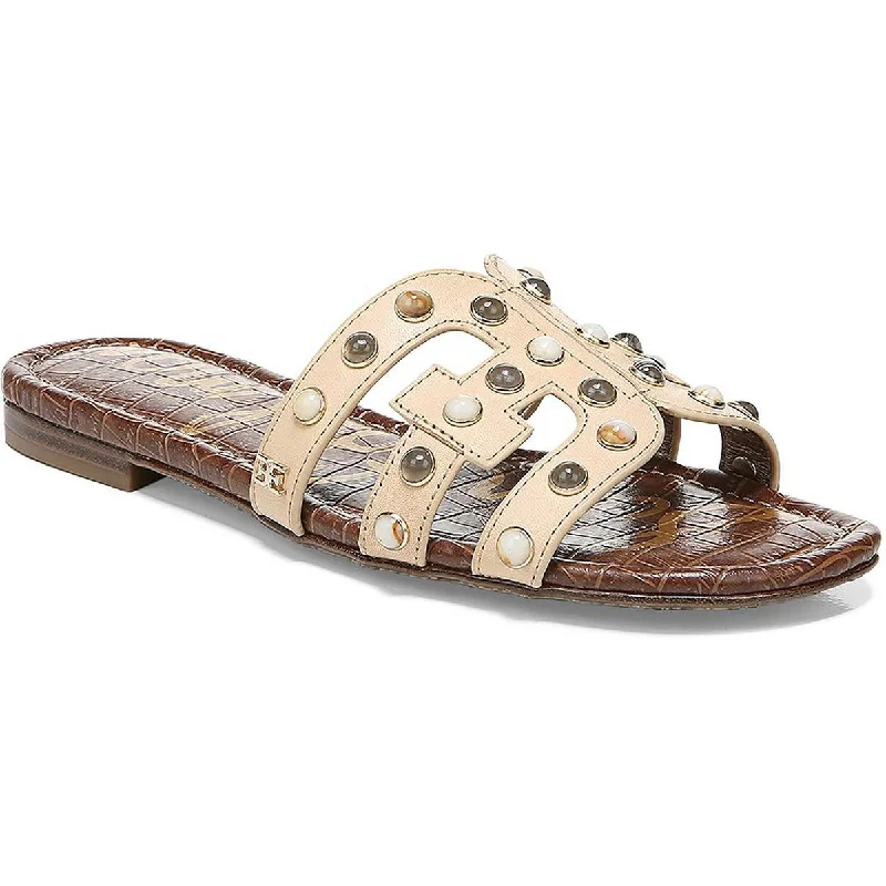 Natural Leather Studded