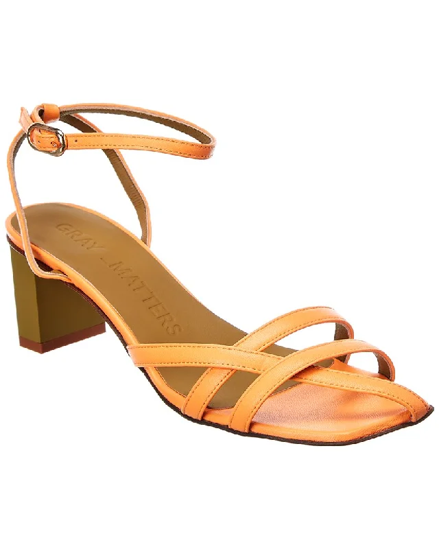 Street-Ready Casual Shoes Gray Matters Mia Leather Sandal