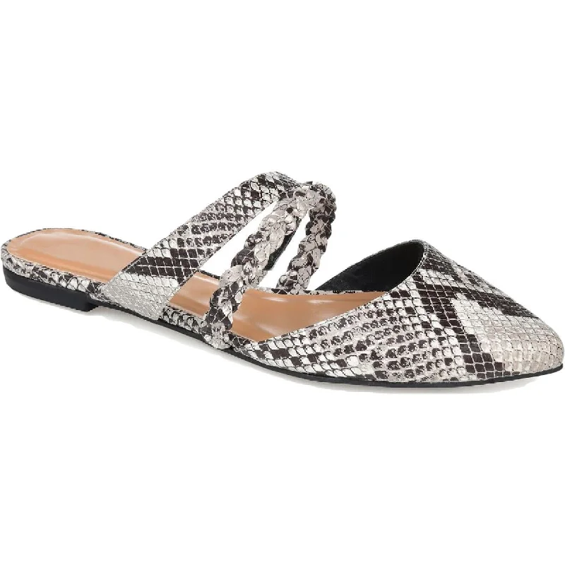 Sale Event, Prices Rock Olivea Womens Faux Leather Slip On Flat Sandals