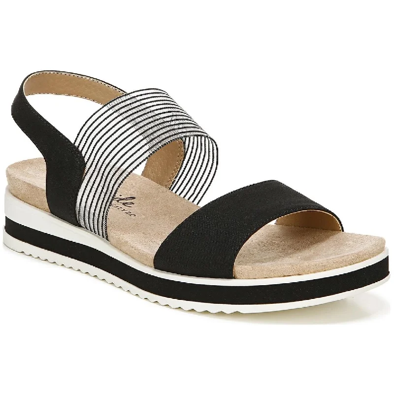 Daily Deals Zing Womens Padded Insole Slip On Flatform Sandals
