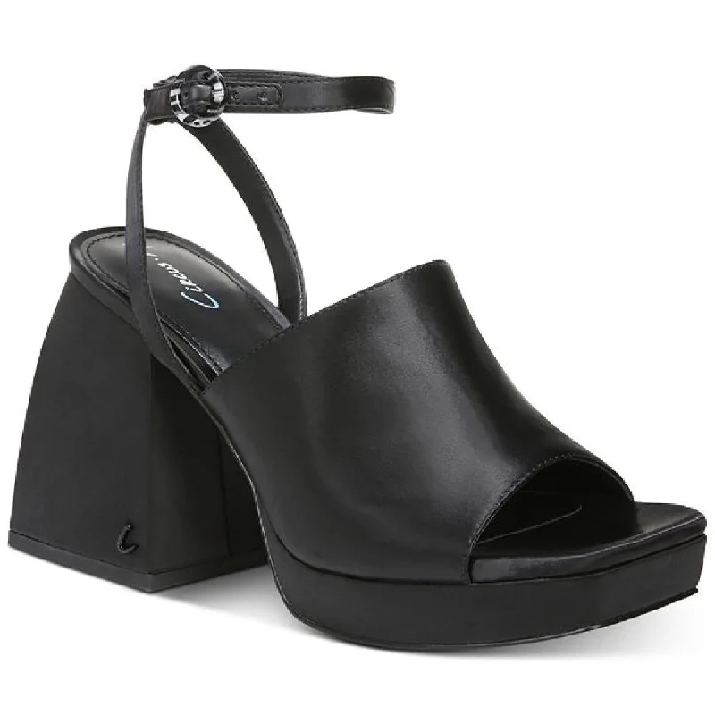 Chic Style, Always In Vogue Miranda Womens Covered Platform Square Toe Platform Sandals
