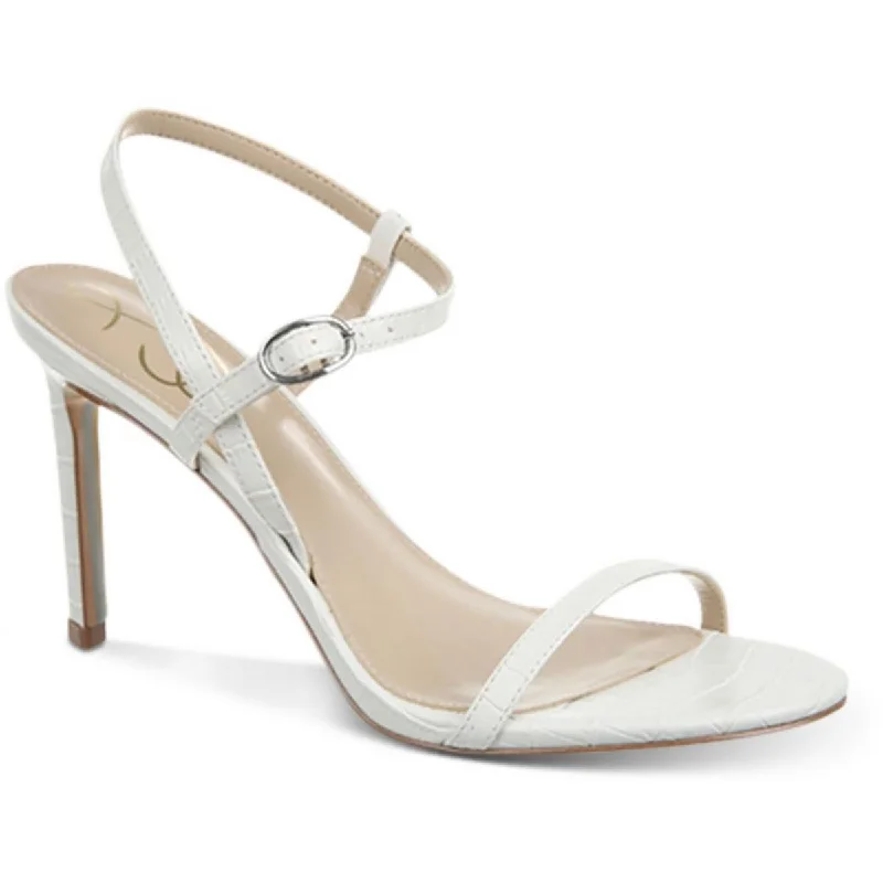 White Croc Print Leather