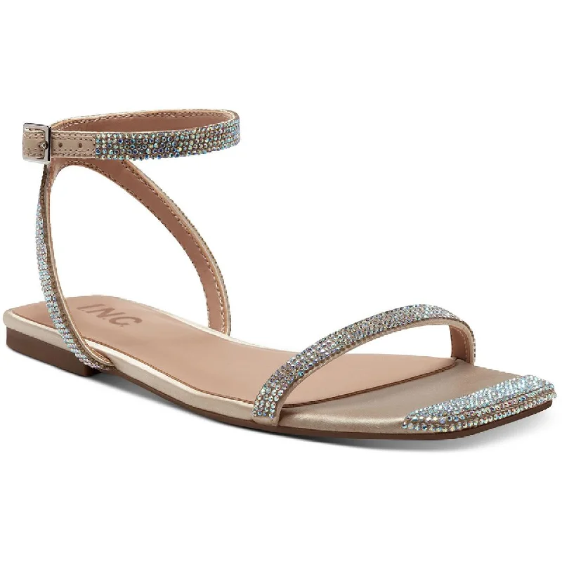 Chic Styles Persida Womens Embellished Flat Sandals