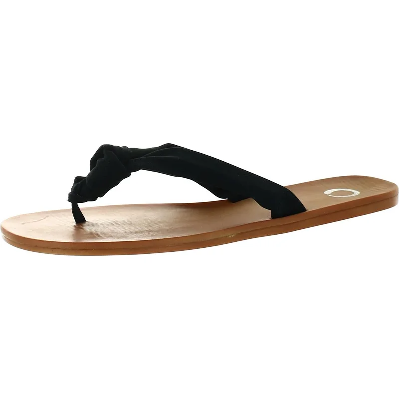 Big Savings Brindle Womens Knot-Front Slip On Flip-Flops