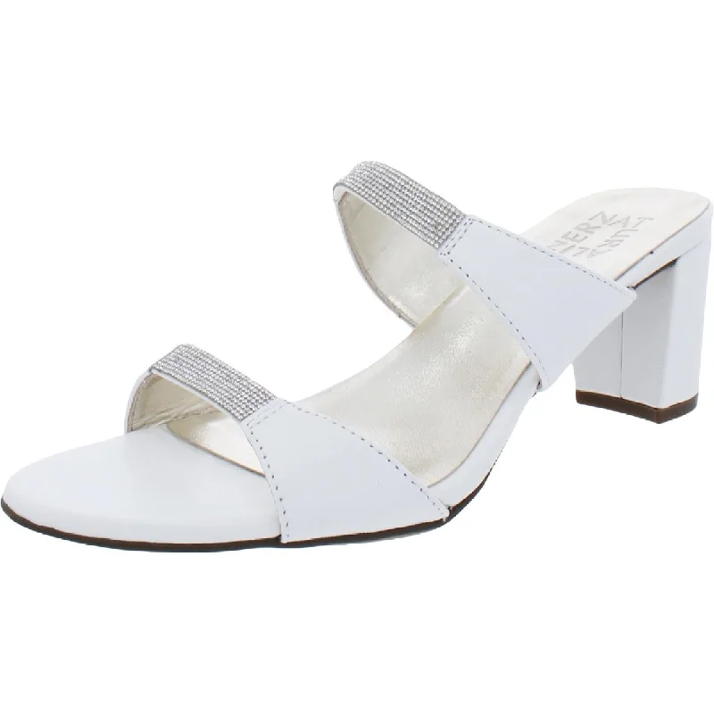 Fashion Sale Venus 2 Womens Leather Rhinestone Mule Sandals