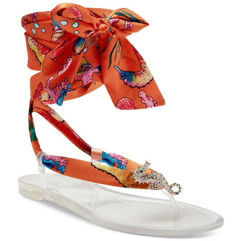 Flash Sale, Don't Miss Malanaf Womens Slip On Thong toe Flat Sandals