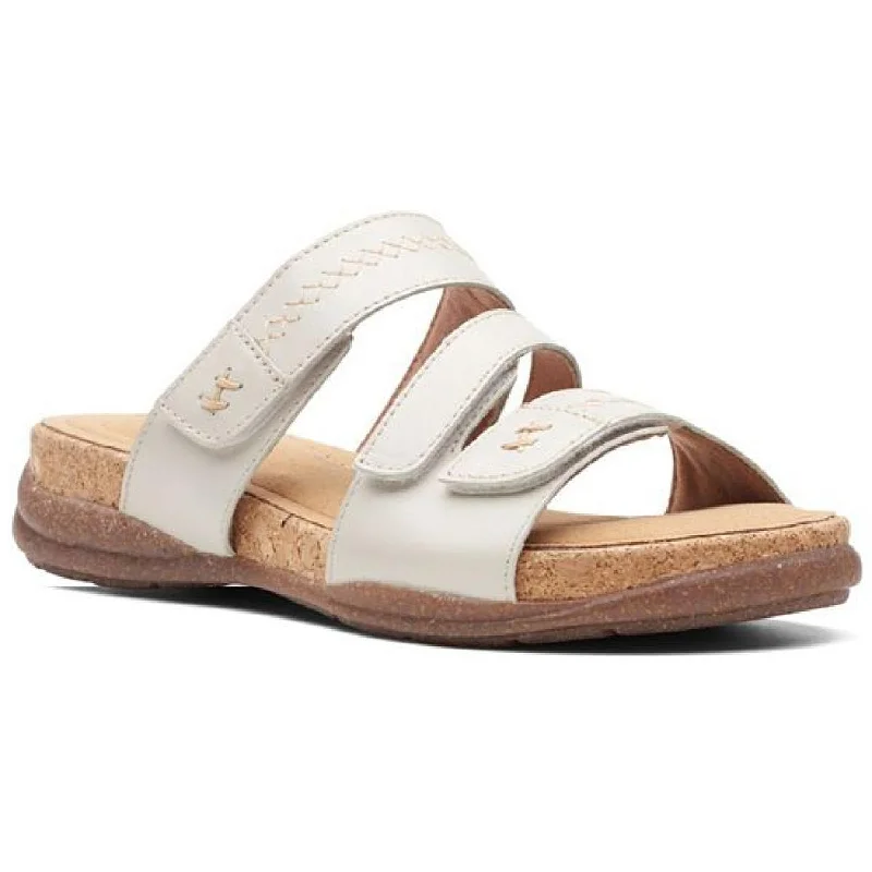 Seasonal Sale Roseville Bay Womens Leather Adjustable Slide Sandals