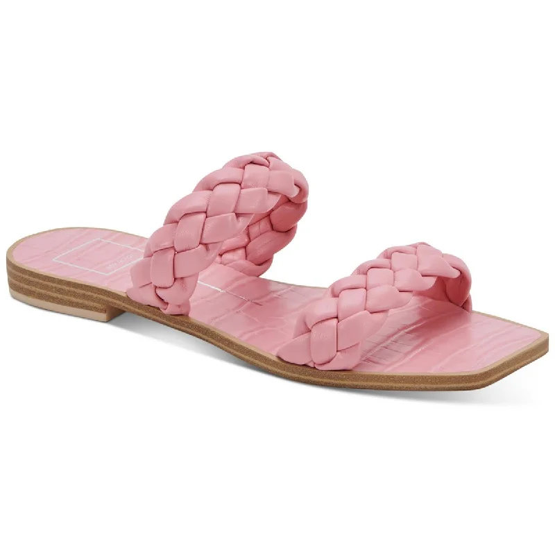 Shop Sale Items Indy Womens Faux Leather Slides Slide Sandals