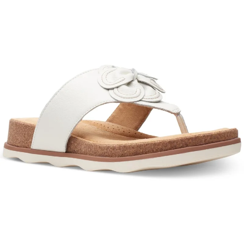 Contemporary Casual Footwear BRYNN Womens Leather Casual Thong Sandals