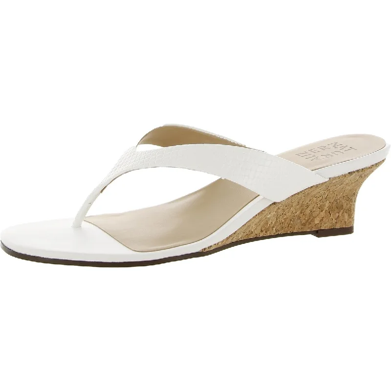 Fresh Styles, Fresh Deals Lenna Womens Slip On Wedge Sandals