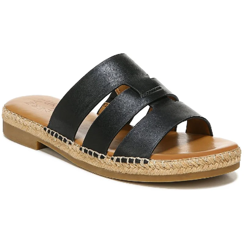 Mega Sales Arden Womens Leather Slip On Slide Sandals