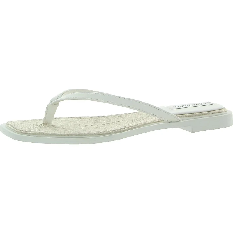 Hot Styles Abela Womens Faux Leather Toe Post Flip-Flops