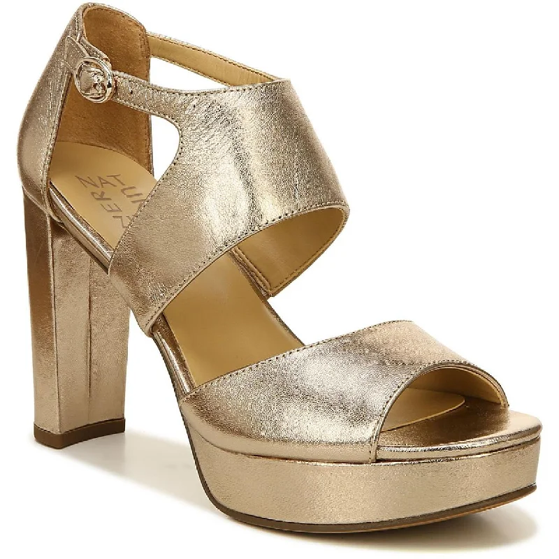 Designer Shoes Clearance Mae Womens Leather Ankle Strap Platform Sandals