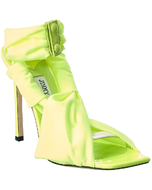 Seasonal Picks Jimmy Choo Neoma 110 Jersey & Patent Sandal