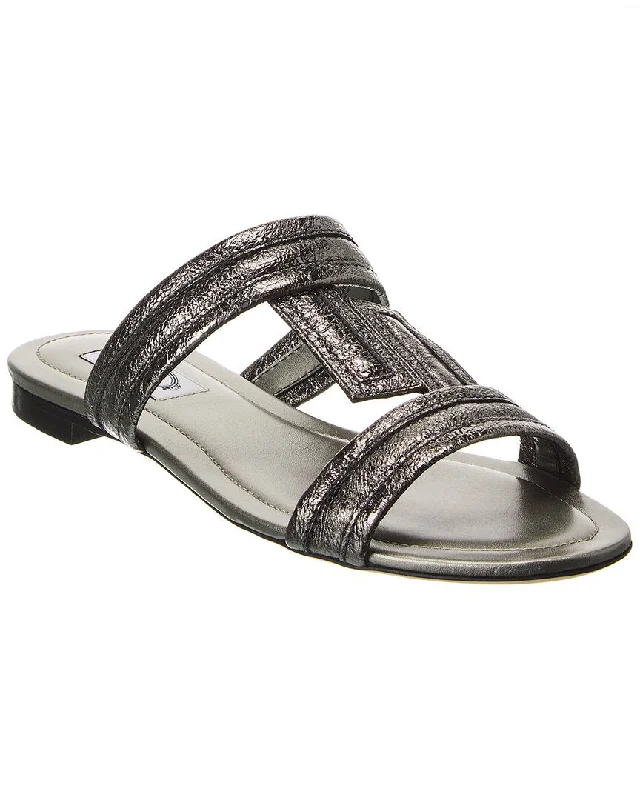 Comfort And Style Shoes Sale Tod’S Double T Strap Leather Sandal