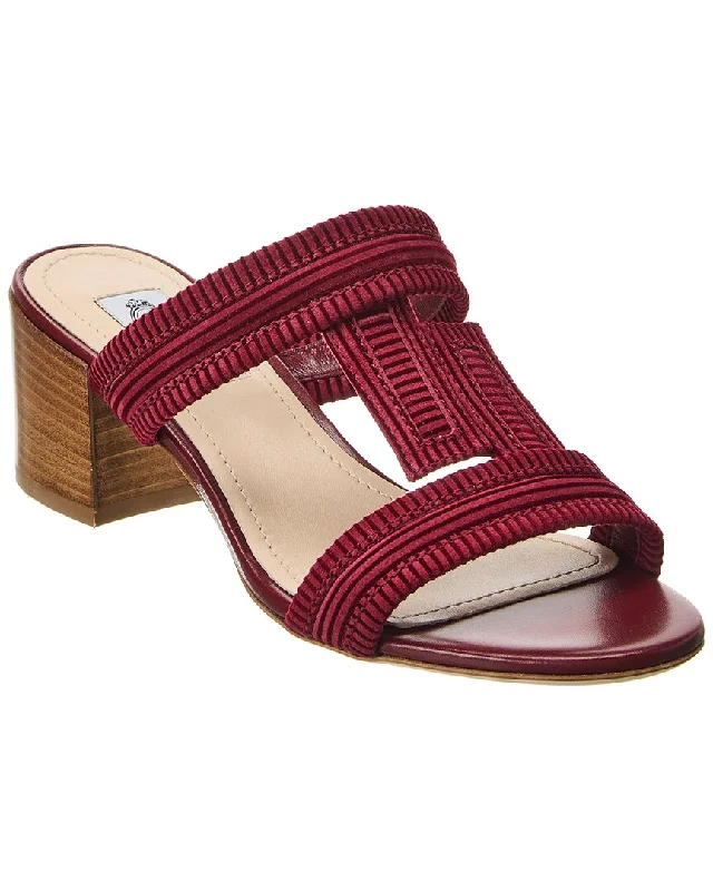 Premium Style Tod's Double T Strap Suede Sandals