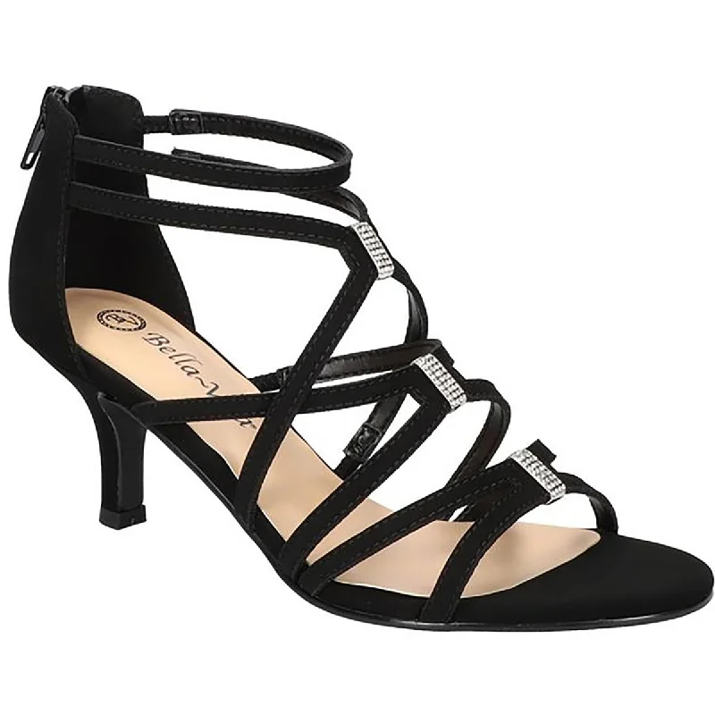 Imeless Style Karlette Womens Faux Suede Slip On Strappy Sandals