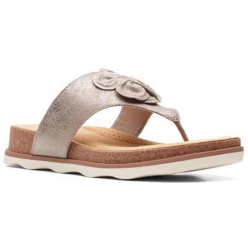 End Of Season Clearance Brynn Style Womens Leather Cushioned Footbed Slide Sandals
