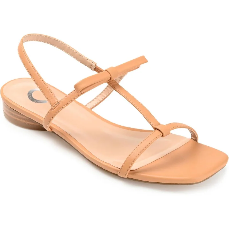Non-Slip Shoes Sale Zaidda Womens Faux Leather Slip On Strappy Sandals