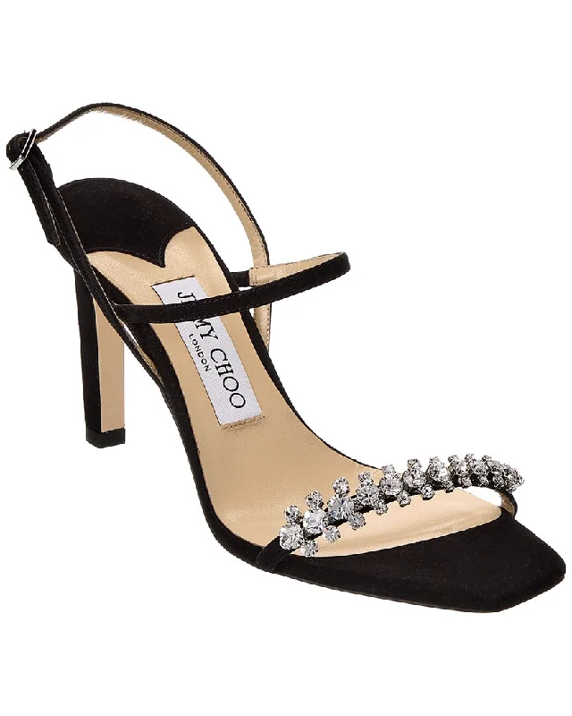 Latest Trends Jimmy Choo Meira 85 Suede Sandal