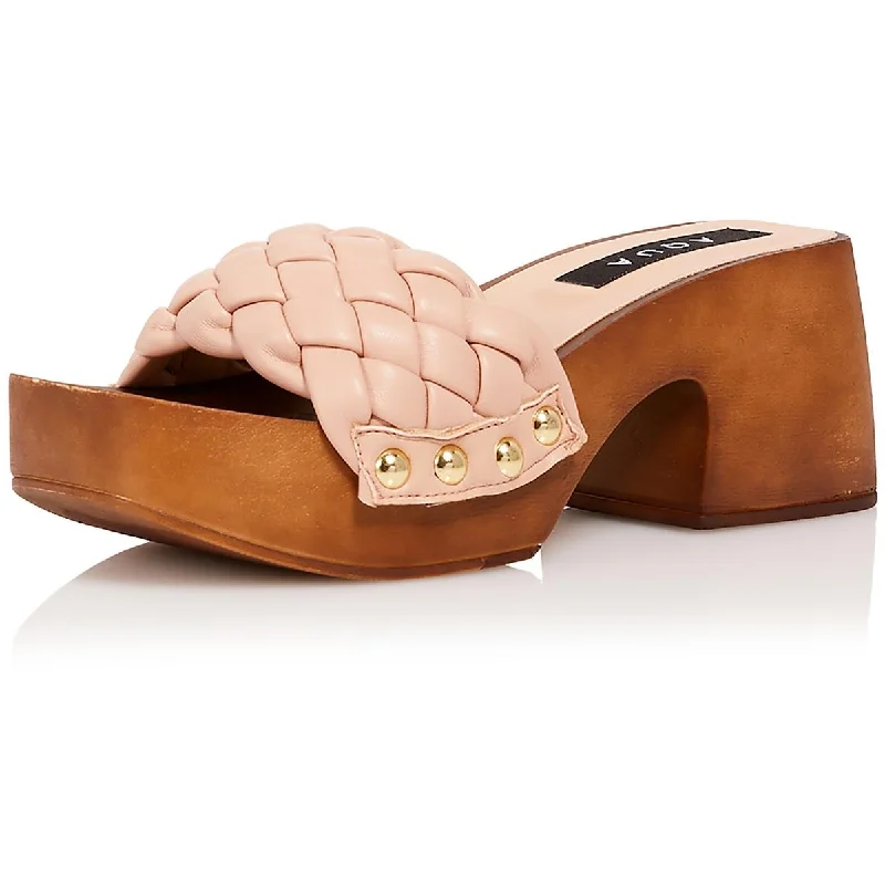 Hot Styles Boho Womens Woven Faux Leather Platform Sandals